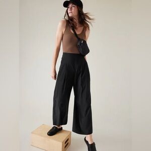 ATHLETA 'Brooklyn Heights' Wide Leg Pants in Black